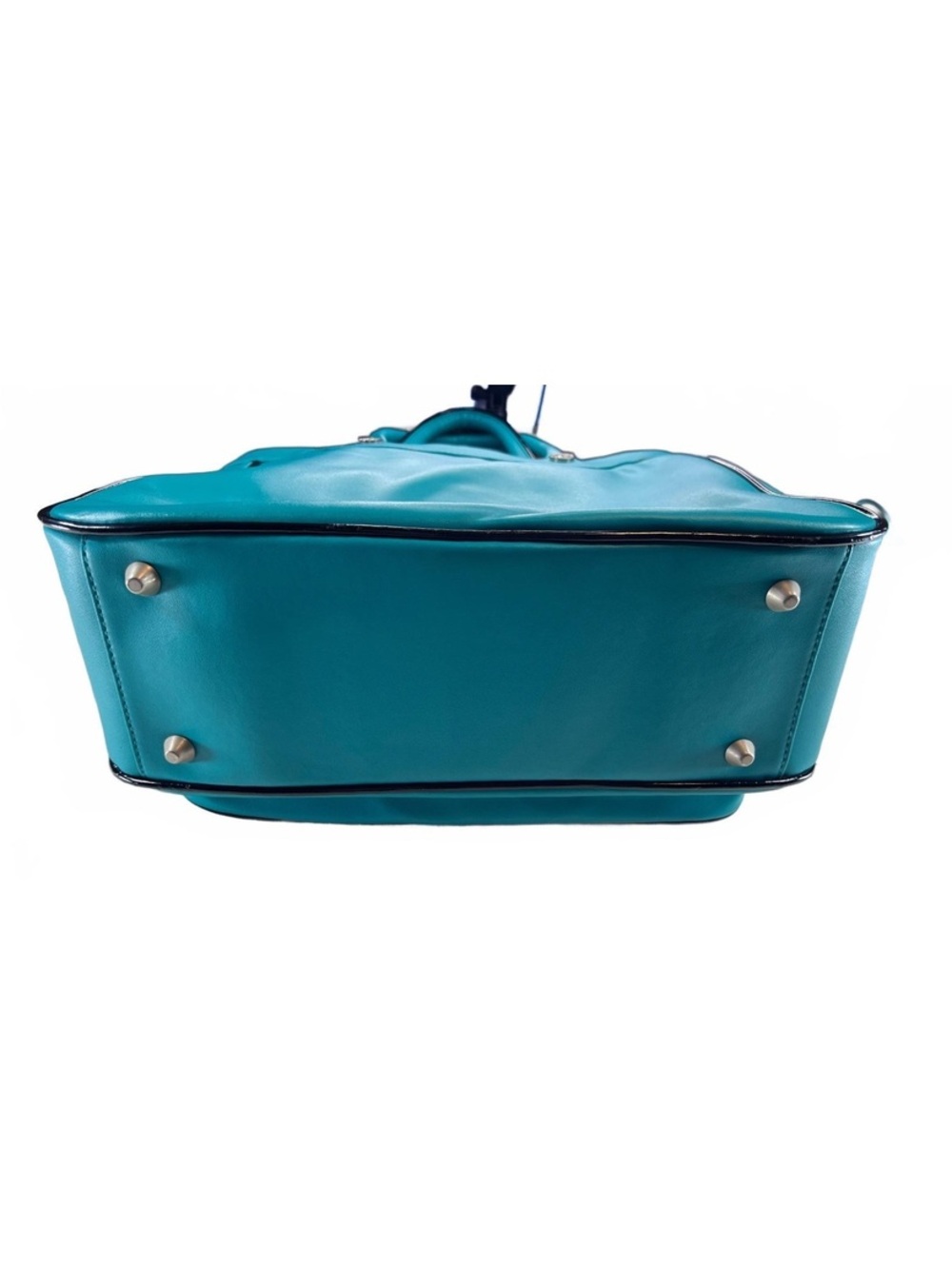 NWT Vintage Y2K Betseyville Betsey Johnson Teal Air Travel Tote Bag - Picture 8 of 9